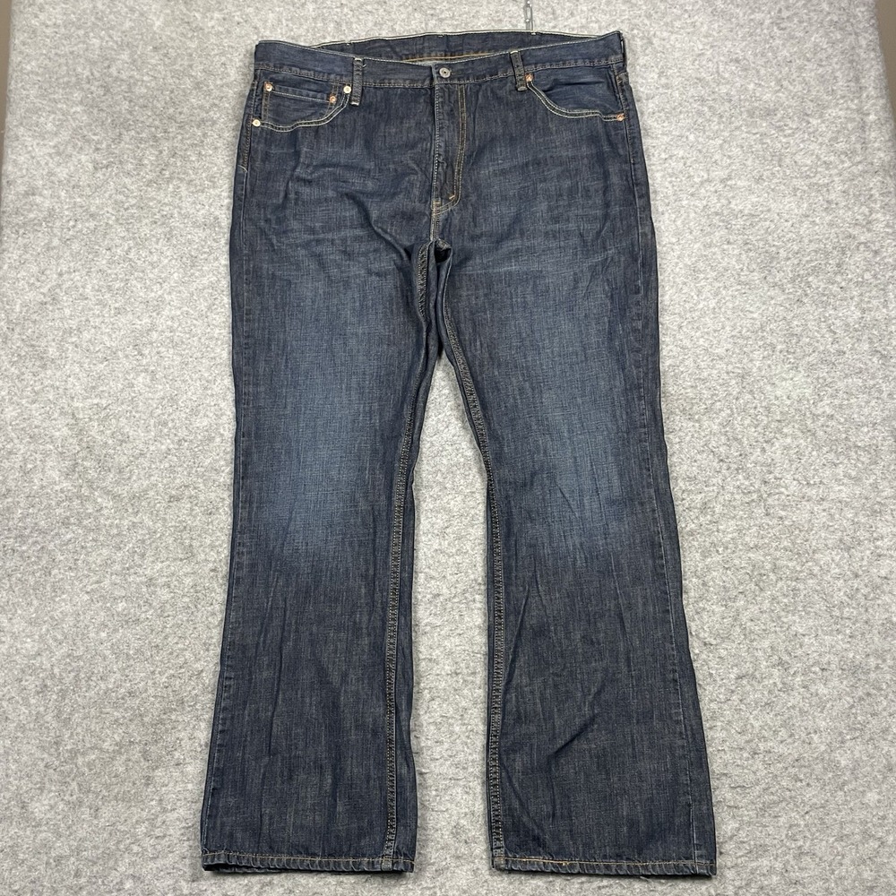 Levis 527 Jeans Mens 42x32 Blue Dark Wash Bootcut Western Cowboy Rodeo Denim